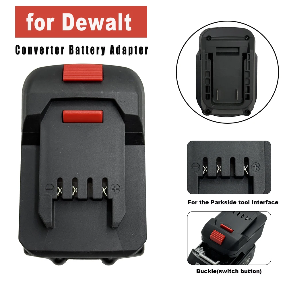 

NEW Battery Adapter Converter for Dewalt18V Lithium Battery to for Lidl Parkside X20V Li-Ion Power Tool Accessories