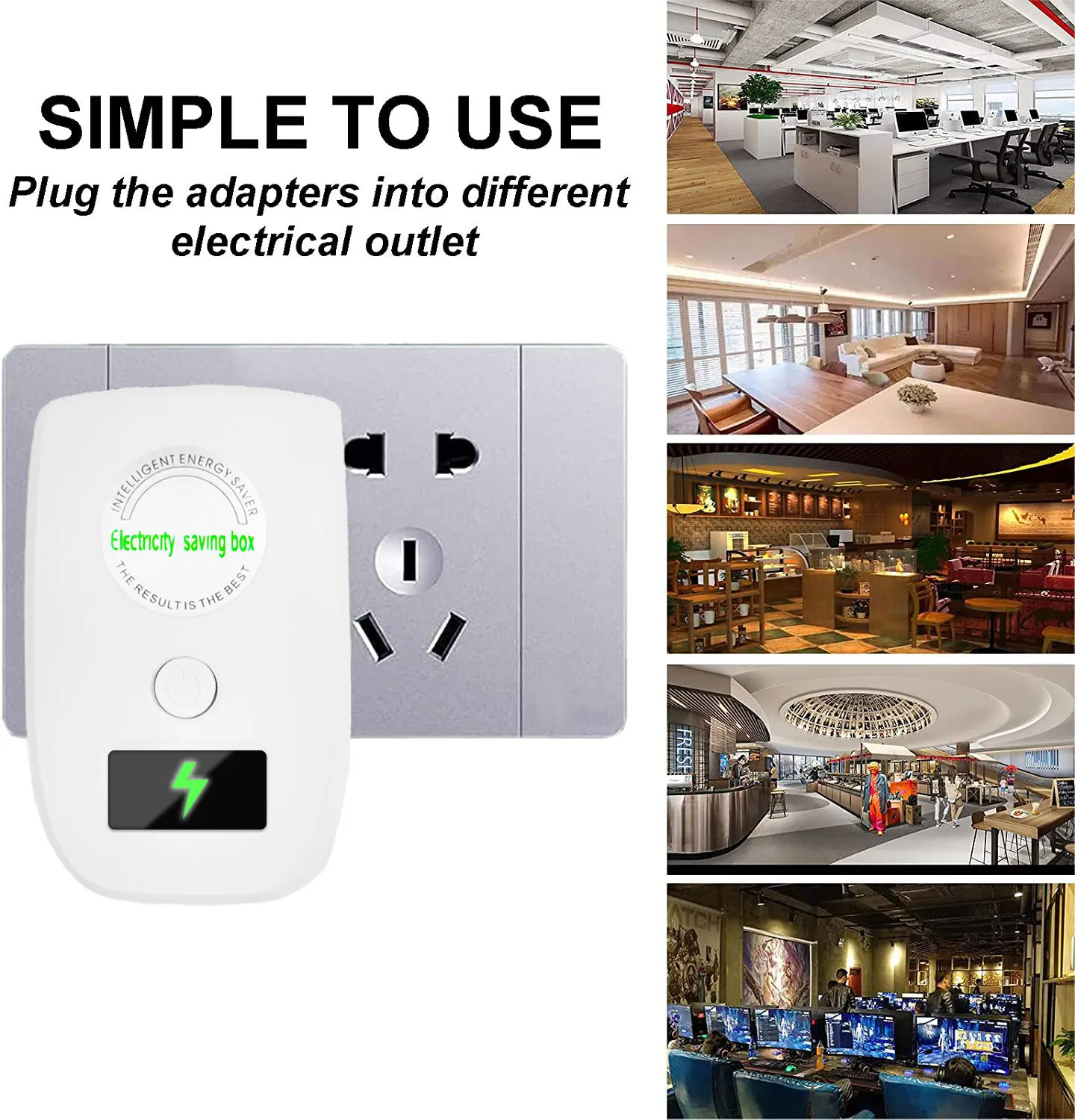 Upgraded Power Saver Electricity Saving Device Household Energy Saver Box Power Economizer Electric Saver Improve Power Factor