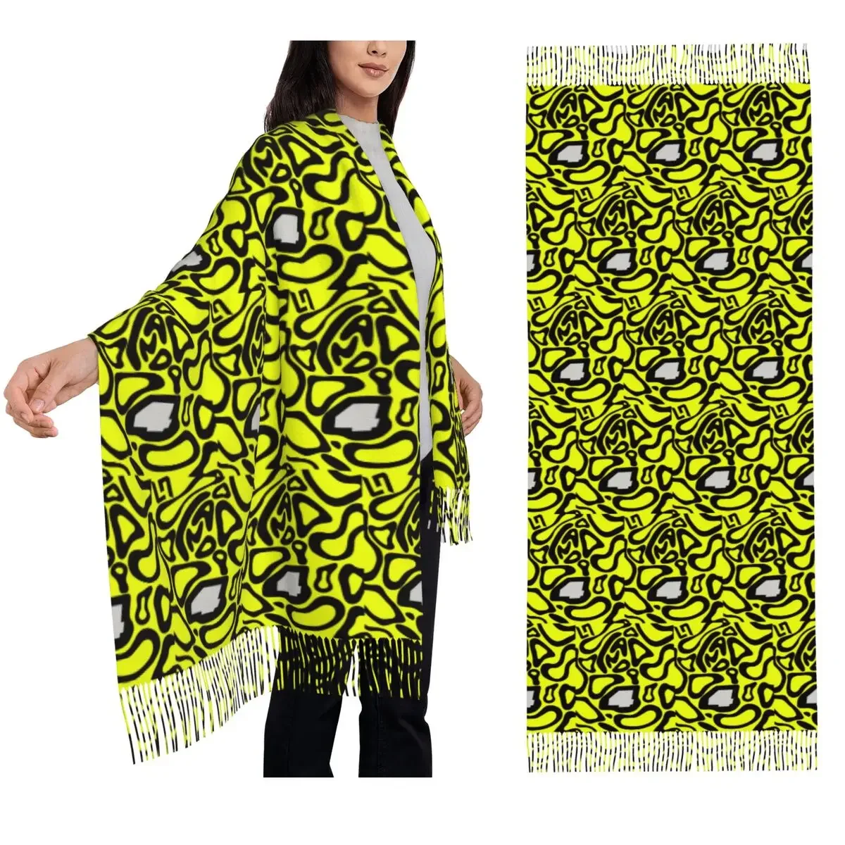 F1 2024 - Lando Norris #4 Scarf Tassel Scarves Women Soft Warm Shawls and Wraps Long Fall Winter Shawl Wrap