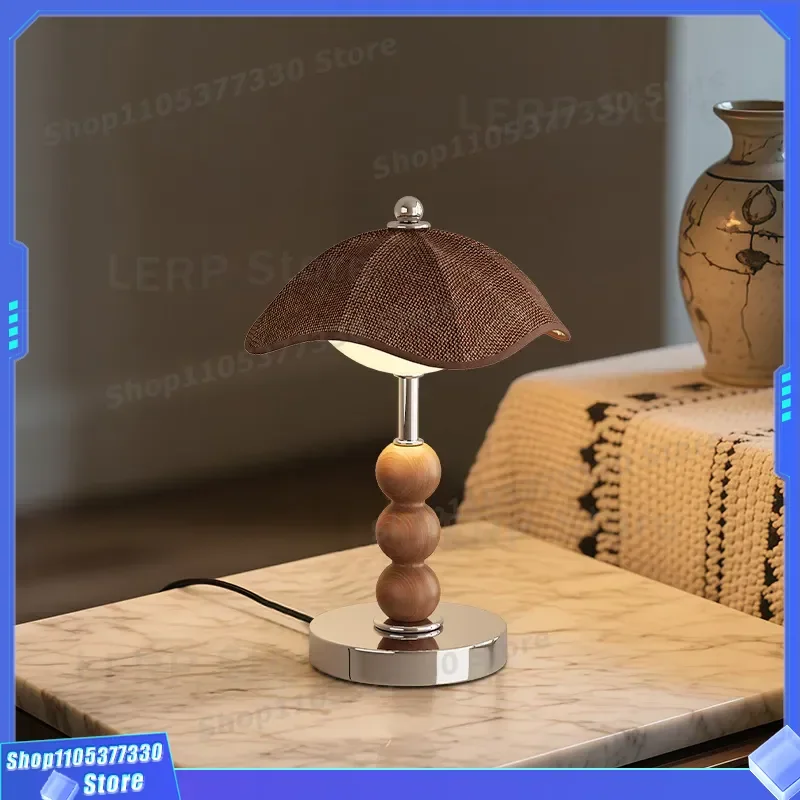 French Retro Medieval Style Table Lamp Creative Eggshell Night Light Premium Atmosphere Bedside Lamp for Master Bedroom 2025