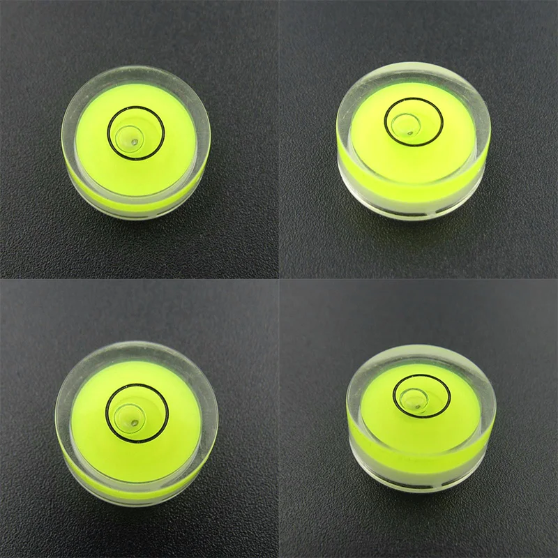 5pcs Mini Precision Spirit Level Bubble Green Nivel De Bolha Livella With Mounting Holes High Precision Measuring Horizontal DIY