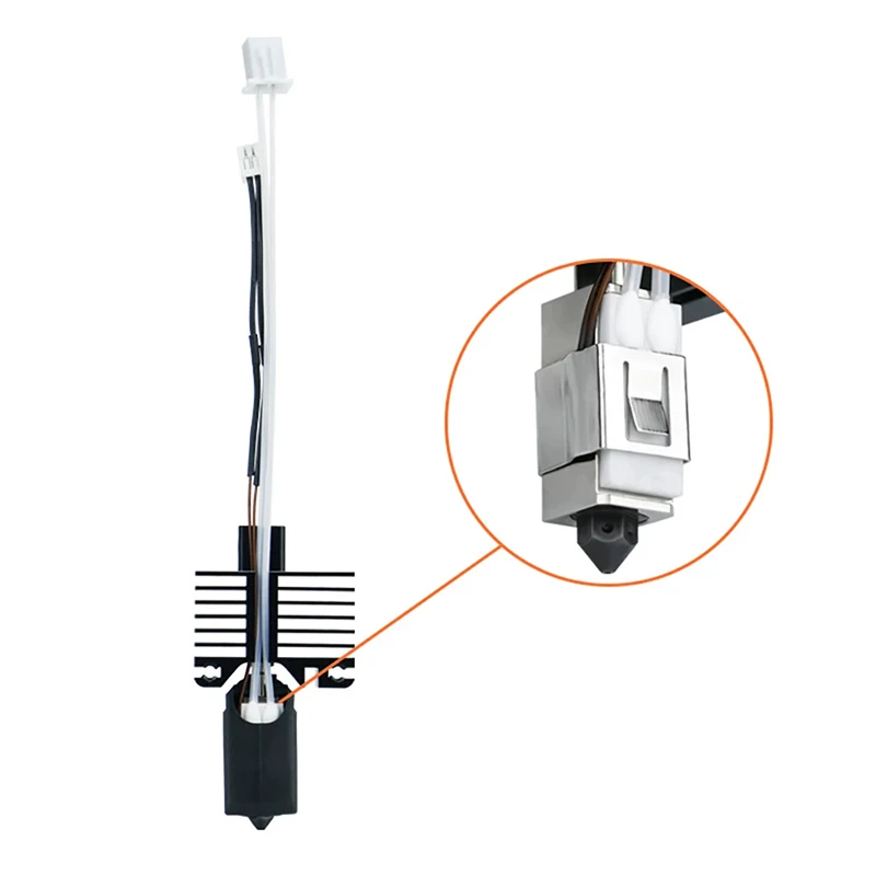 For Bambu Lab Hotend V2.0 V3.0 Kit X1c P1P Thermistor & Ceramic Heater Plate Hotend V3Heater Cartridge 24V 50W 3D Printer Parts