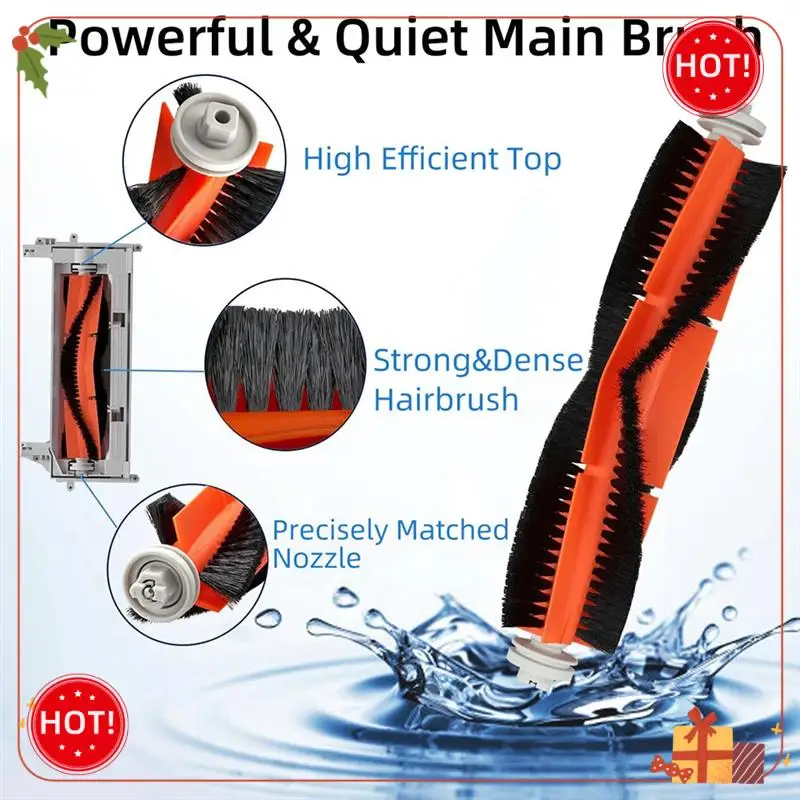 ABLE-Для пылесосов Xiaomi Mi Parts 1/1S SDJQR01RR SDJQR02RR Roborock E2 E3 E4 E5 S4 S4 Max S5 Основные фильтры с боковой щеткой