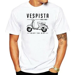 Vespista-T-shirt Fur Vespa Lambretta Roller Piaggio Scooter Geschenk  Fashion Funny High Quality Printing 100% Cotton Tee Shirts