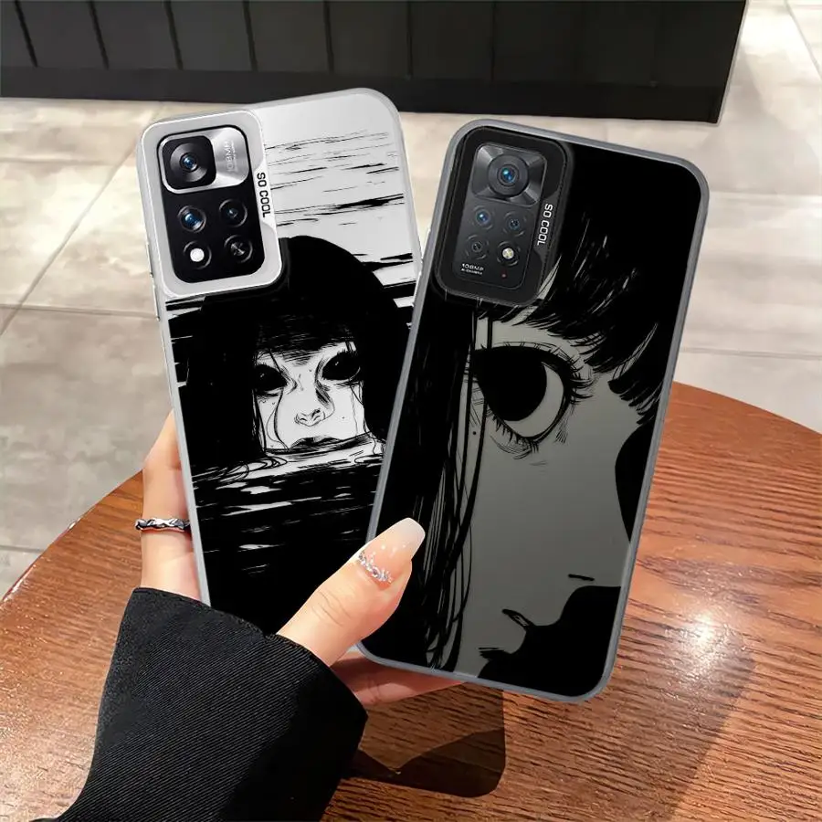 حافظة لهاتف Xiaomi Redmi Note 10s 11s 12 13 14 Pro Plus 10 11 Pro Soft Shell Junji Ito Horror #1
