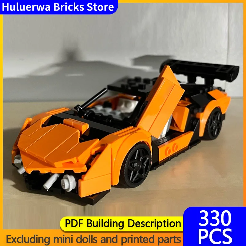 

Speed Racing Car Model MOC Building Bricks Essenza SCV12 Hypercar Modular Technology Gifts Holiday Assemble Children Toys Suit