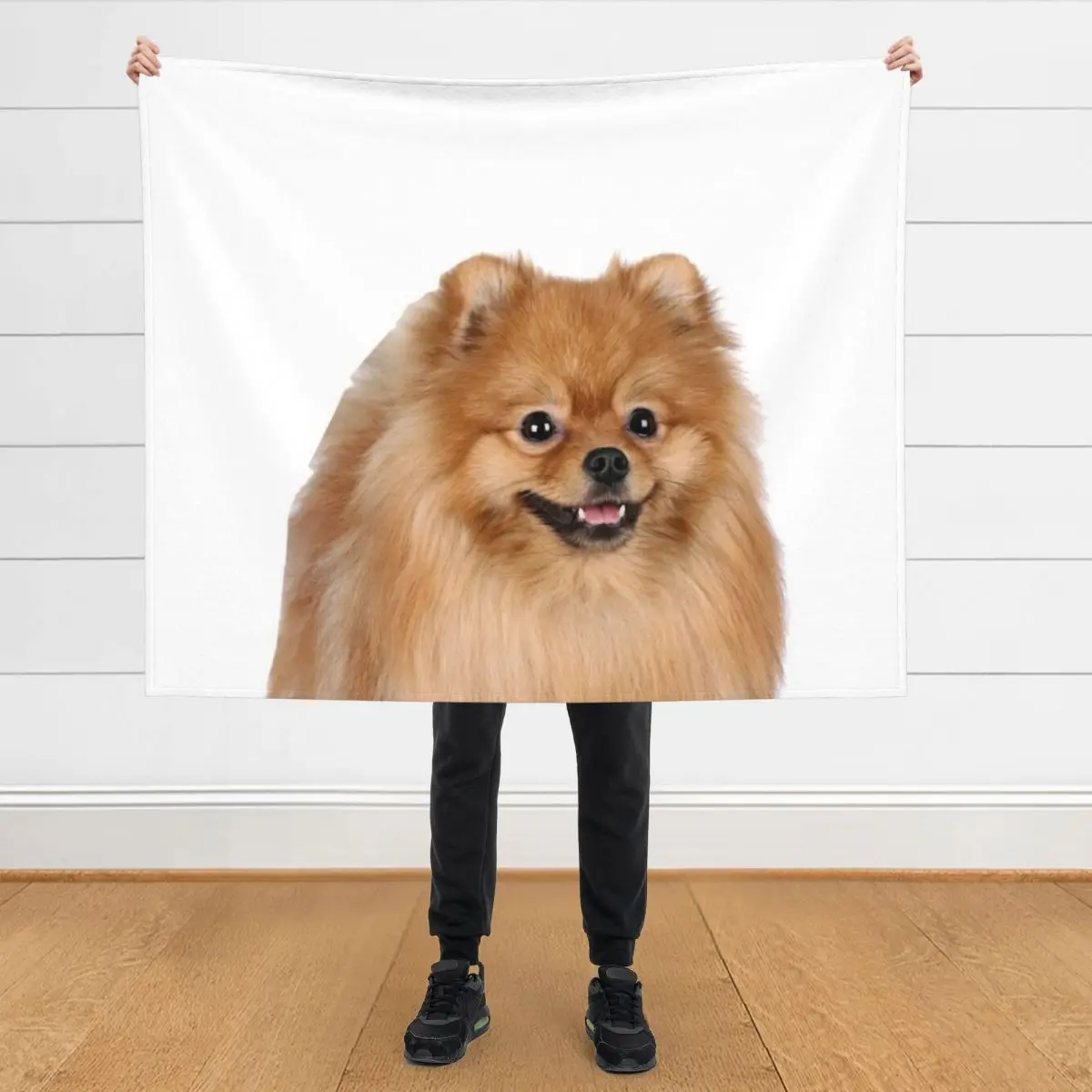 

Pomeranian Throw Blanket Decorative Sofa Sofa Quilt Bed Camping Blankets