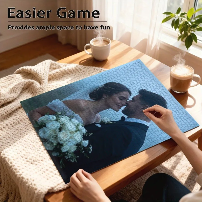 35/300/500/1000pcs Personalized Custom Photo Puzzle Family Photos Multiple Sizes Available