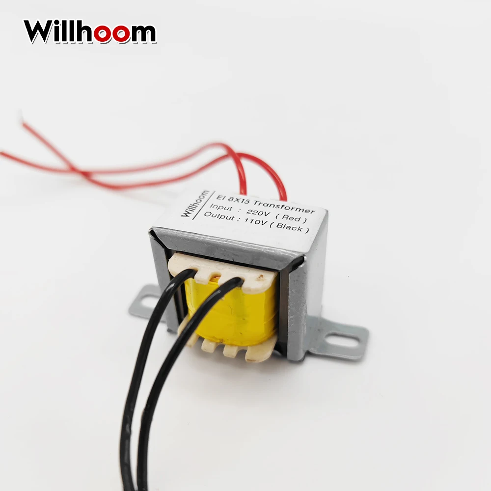 1W EI Power transformer 8X15 Single Output 9V 12V 15V 18V 24V 110VPure Copper Wire Audio Amplifier Transformer Input 220V 110V