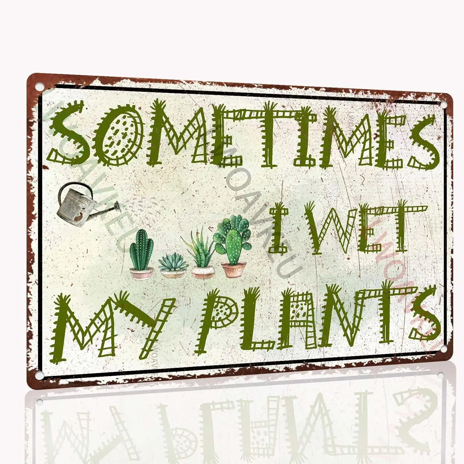 Vintage Garden Decor Sometimes I Wet My Plants Metal Tin Sign Garden Funny Signs Outside Gardening Tin Sign For Women Plant Love