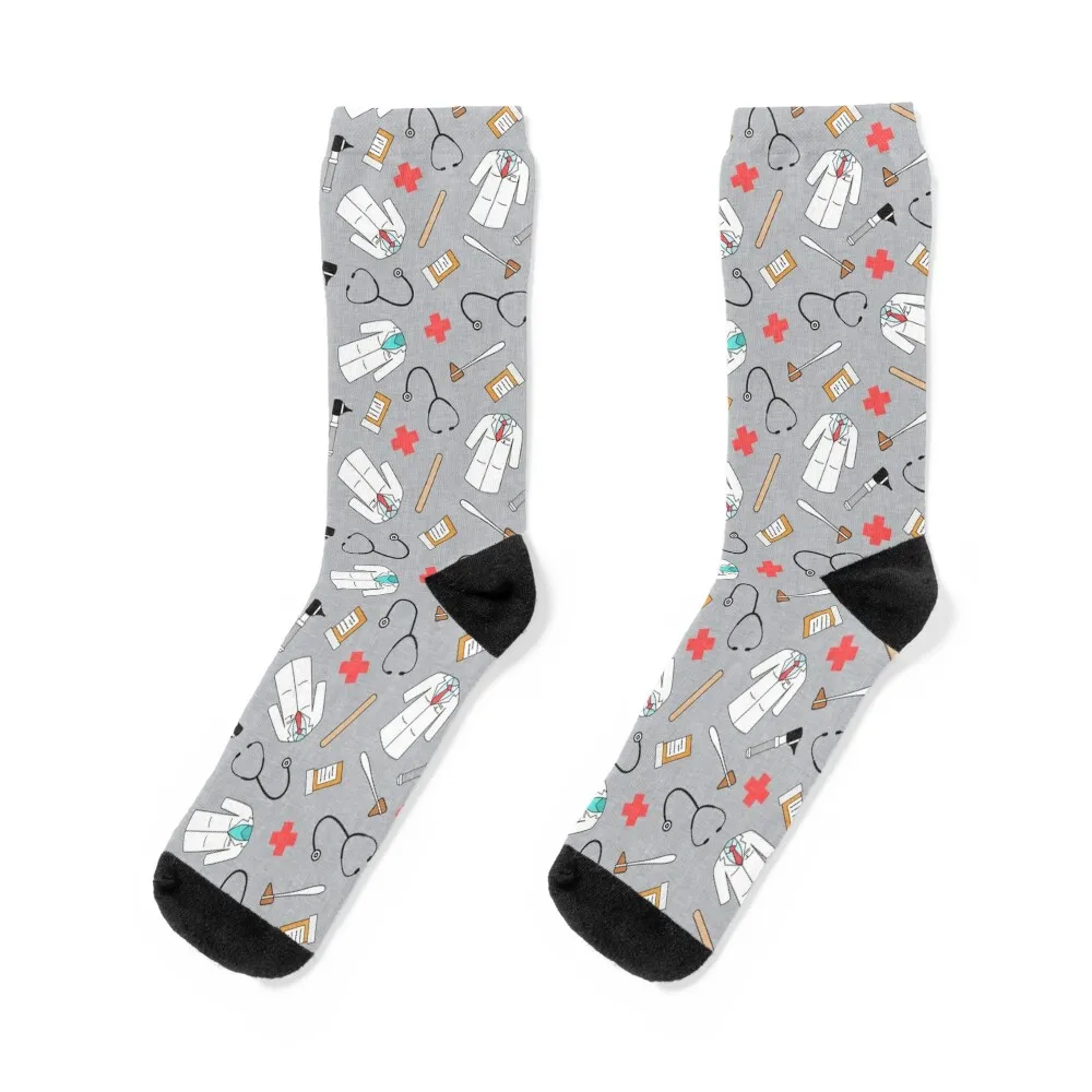 

Medical Doctor - Gray Socks luxe custom funny gifts cotton Socks Ladies Men's golf Climbing winter thermal Socks Men Women's