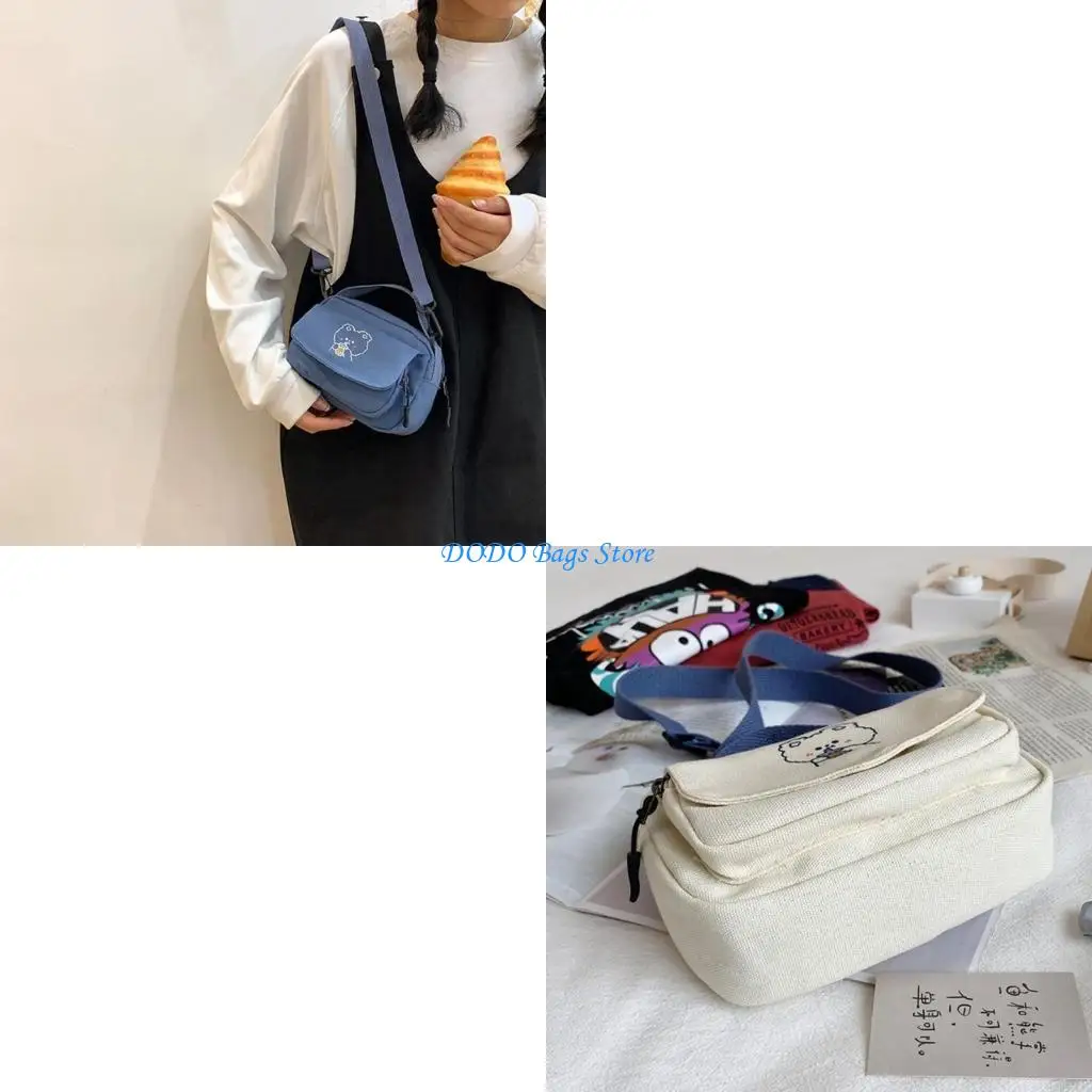 

Japanese High School Girls Handbags Women Canvas Bag Crossbody Itabag