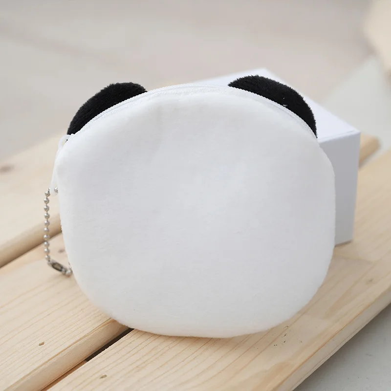 لينة أفخم الباندا الدب خنزير بطة الكرتون المرأة محفظة نسائية للعملات المعدنية صغيرة لطيف سستة الفتيات عملة المحفظة كابل يو اس بي حقيبة مفتاح محافظ اكسسوارات