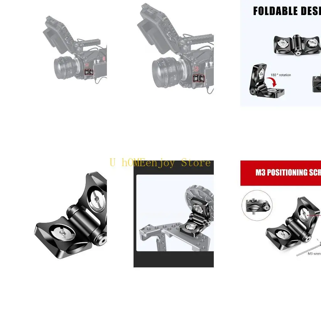 B0KF MultiFunctional Positioning L Bracket For Attaching Microphone LED Light
