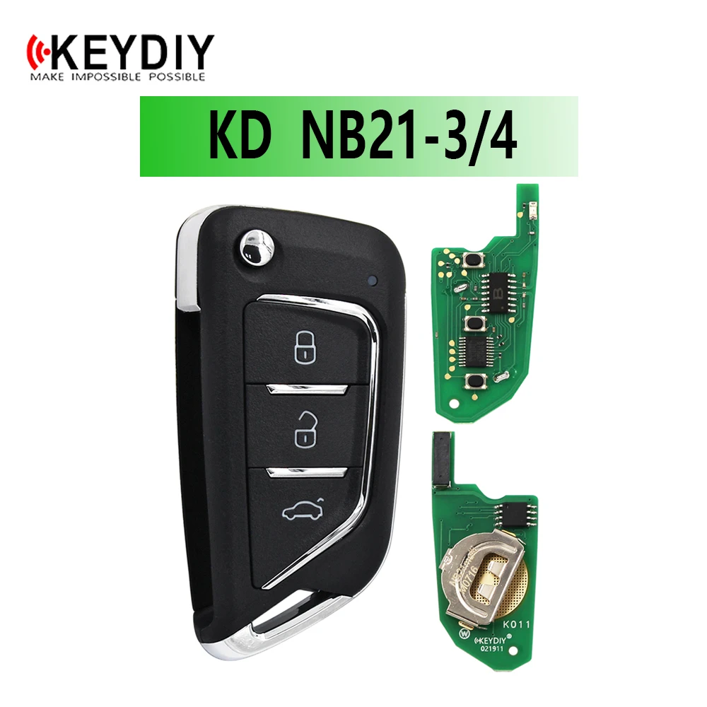 

1/5/10PCS/LOT Universal KD Remote Control NB21-3/4B Multi-functional 3B Car Key for KD900 KD900+ URG200 KD-X2 Key Programmer