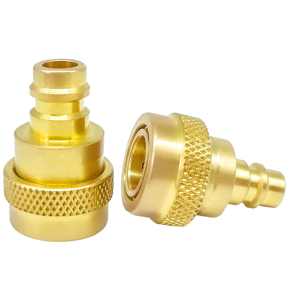

2Pcs/set A/C R134a to R1234yf Quick Adapter Adjustable High Low Voltage Connector for Air Conditioner R1234yf Refrigerant System