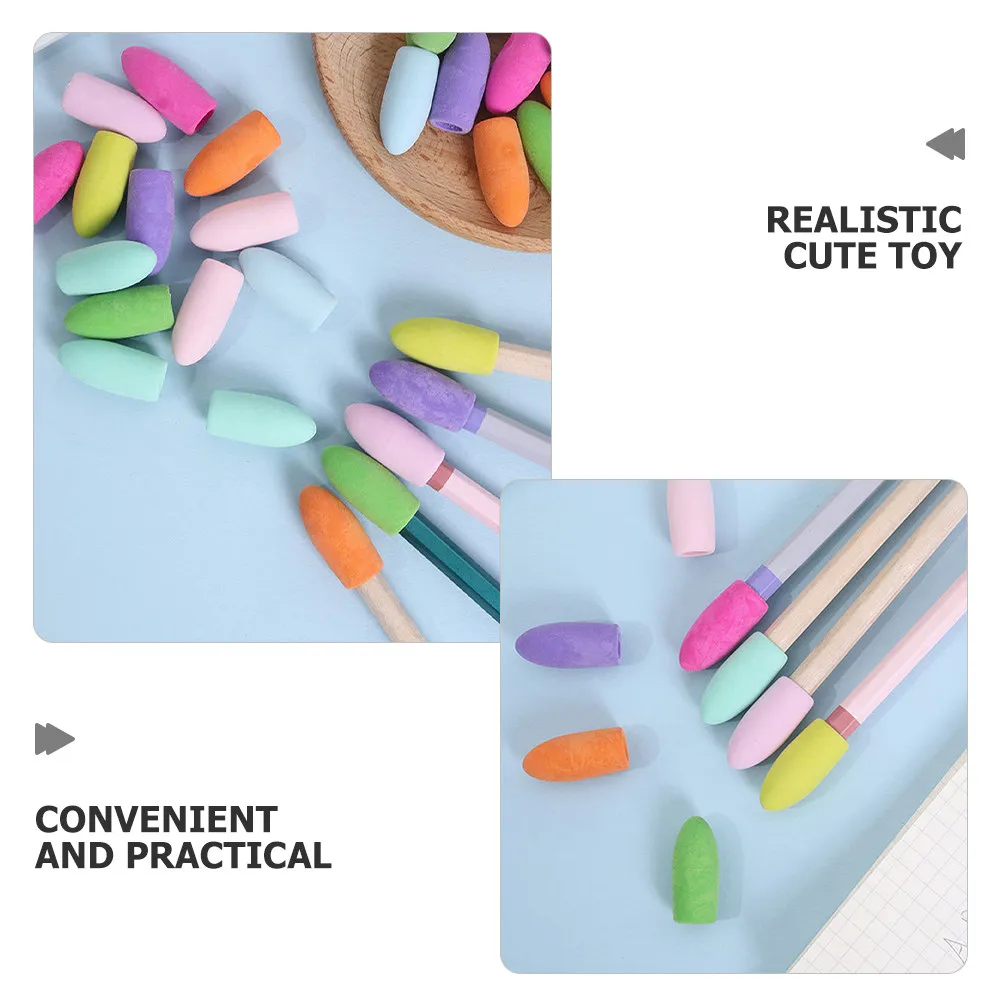 150Pcs Erasers Pencil Eraser Caps Tpr Pencil Protectors Stylish Present Option Lightweight Caps for Students School
