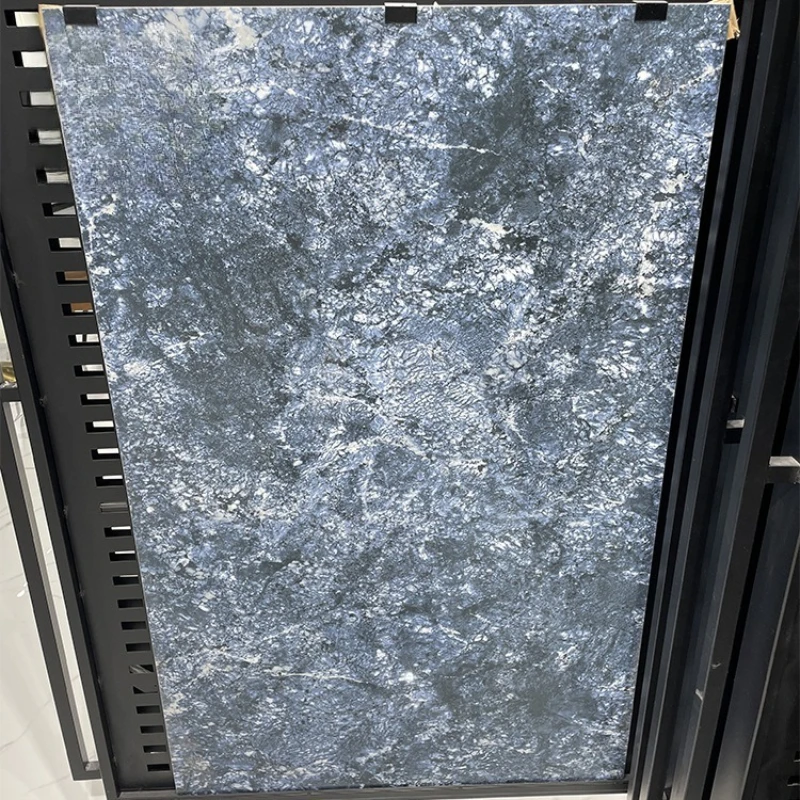 

Living room large board floor tiles 900x1800 black gray gemstone TV background kitchen and bathroom wall tiles