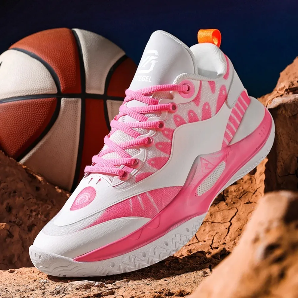 High Top Basketball Sneakers For Men Anti Slip Cushioning Lightweight Breathable Casual Sports Shoes For Teenagers Students