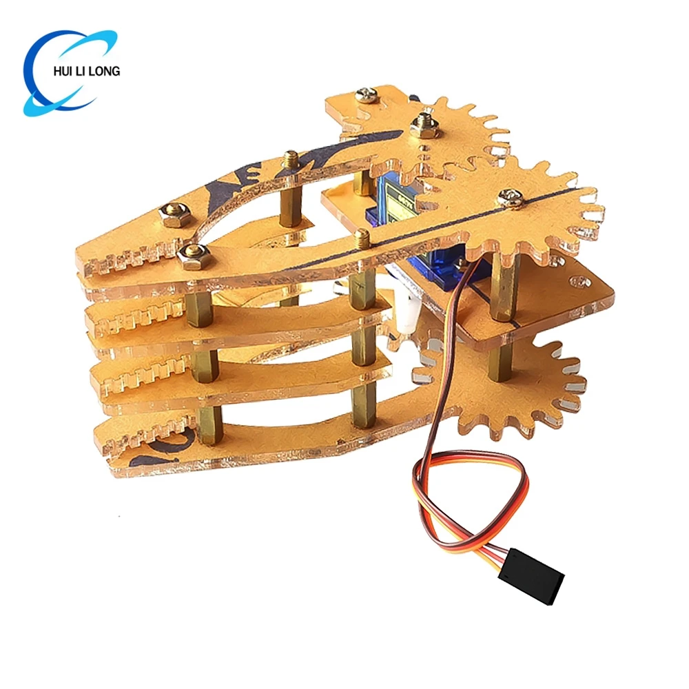 SG90 9g ترس التوجيه قبضة ميكانيكية مناور الملقط الاكريليك خياطة انتزاع متناظرة