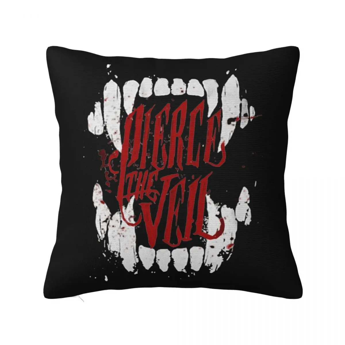 

Pierce The Veil Red Square Pillow Covers Sofa Rock Music Cushion Cover Funny Pillowcase 40*40