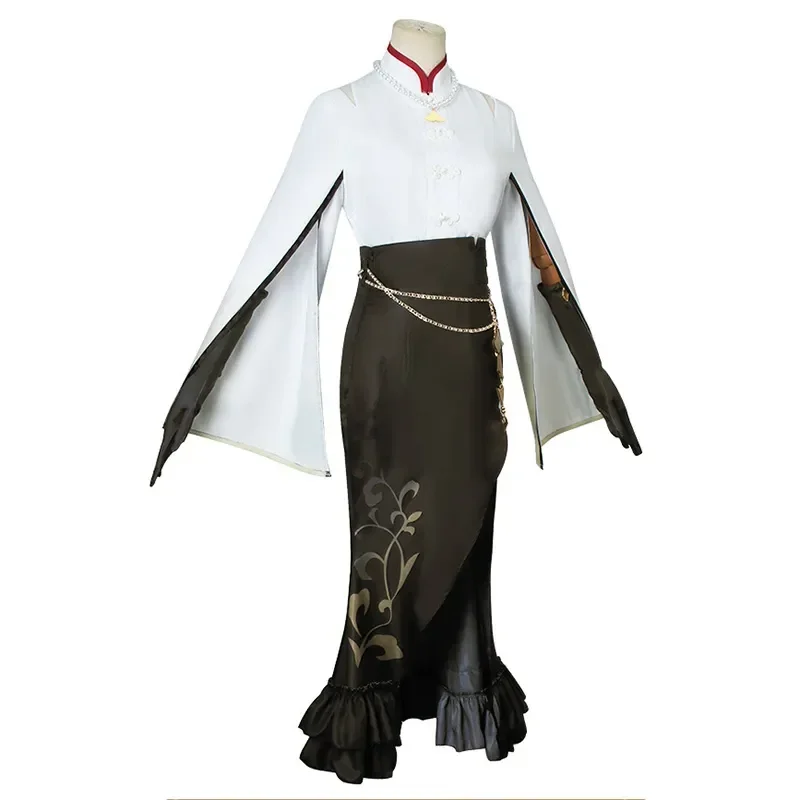 Game Genshin Impact And Pizza Hut NingGuang Cosplay Costume Full Set