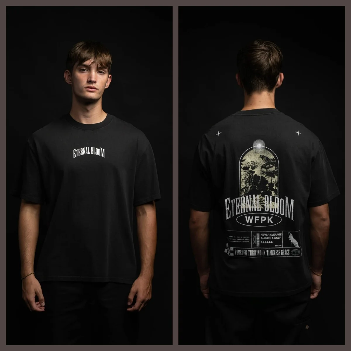 T-shirt graphique Forever Thriving pour la salle de sport, le fitness quotidien, en coton absorbant la transpiration et respirant