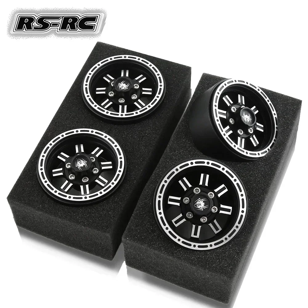 

4PCS Metal Beadlock 1.9 Wheel Rim Wheel Hub For 1/10 RC Crawler Car Trxs TRX4 RC4WD D90 Axial SCX10 90046 AXI03007