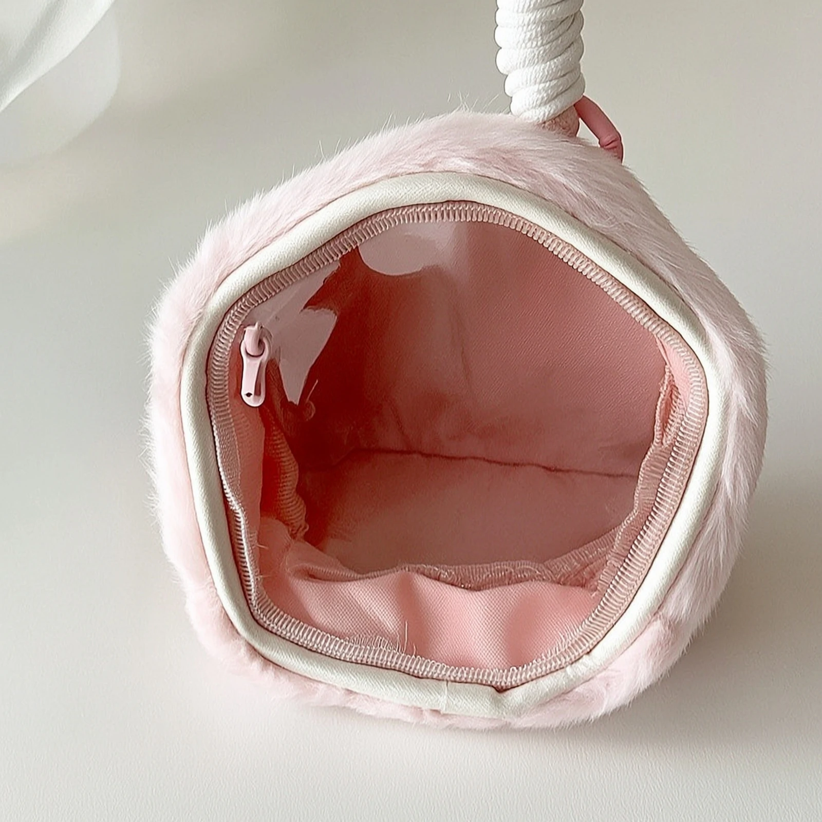 Soft Bag with Clear Window Dustproof Doll Storage Bag Doll Display Pouch Portable Collectibles Case Compact for Collectors view 6