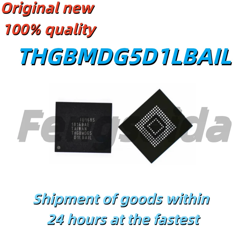 (2 pieces)  brand new THGBMDG5D1LBAIL EMMC 4G Version 5.0 Font Library Chip BGA153 Package