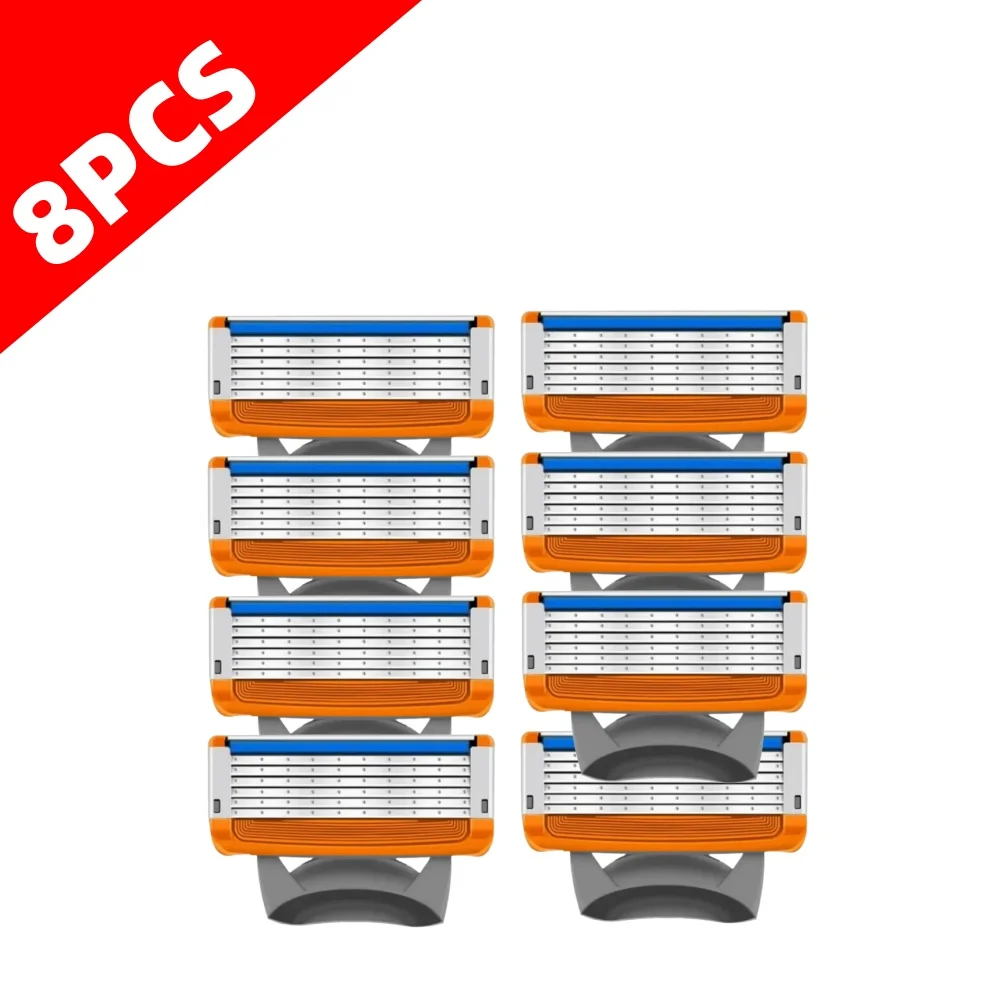 Высококачественная 5-слойная ручная бритва с 4 сменными лезвиями, фирменная универсальная ручка и головка