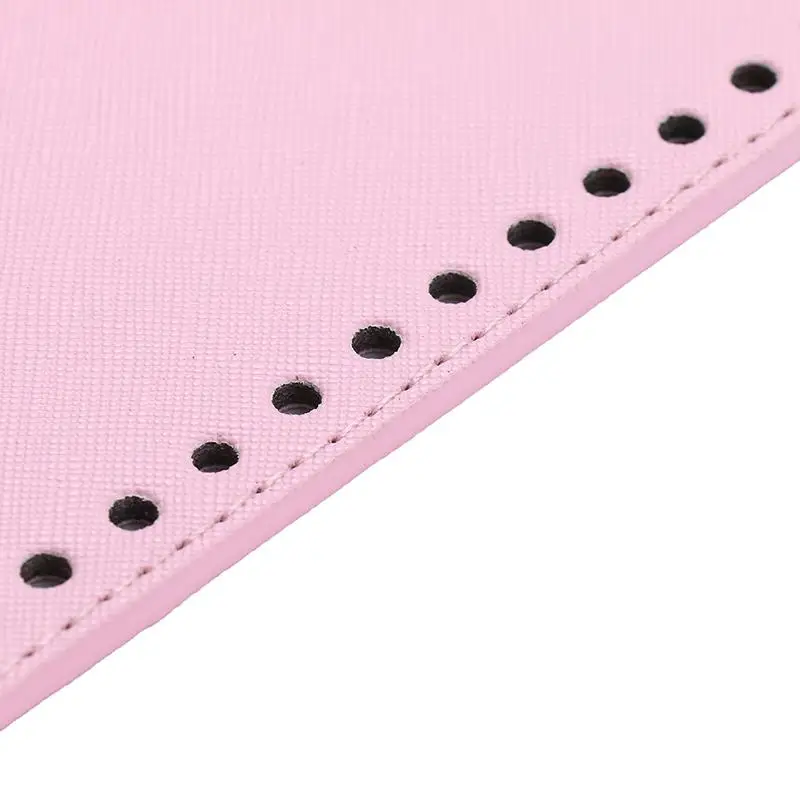 Long Bottom For Knitted Bag PU Leather Bag Base Handmade Bottom With Holes Wear-resistant Diy Crochet Bag Bottom Accessories