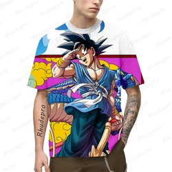 Camiseta Goku Dragon Ball Z masculina, Vegeta Tops, Super Saiya, camiseta de alta qualidade, estilo Harajuku, streetwear curto, novo, 100, 5XL, 24, 2024