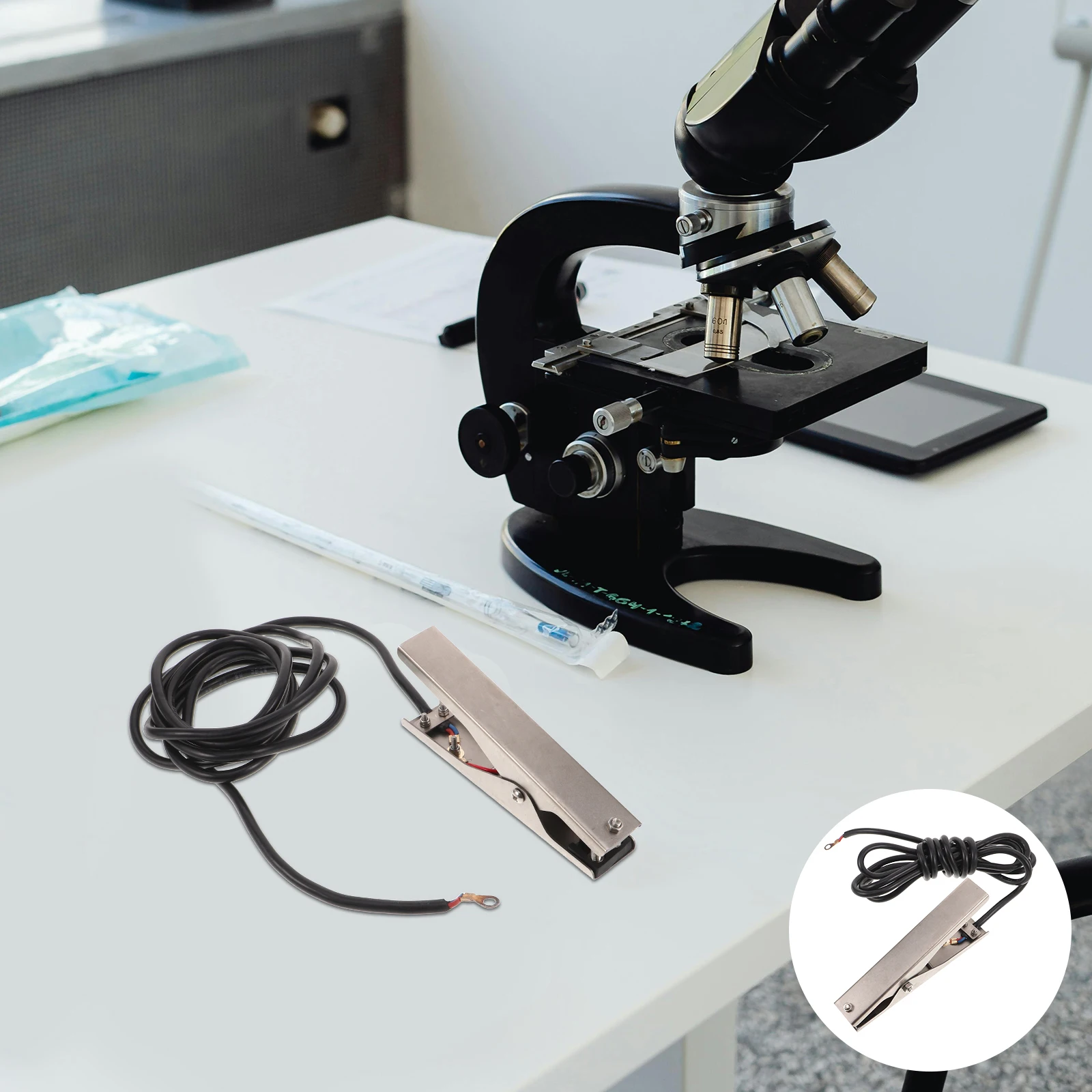 Roestvrijstalen elektrostatische klem aarding voor tankwagen brandstoftankwagen buiten corrosiebestendige statische hechtklem