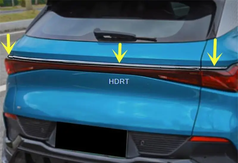 

Car Styling Rear Trunk Trim Strip Tail Lamp Light Moulding Door For BYD ATTO 3 Yuan Plus 2022 + Protector Decoration Accessories