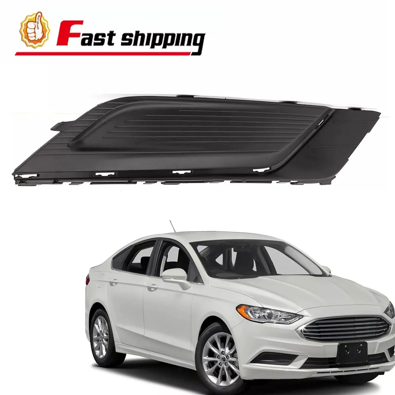 

Для Ford Fusion 2017-2018: Накладка противотуманной фары переднего бампера, правая, со стороны пассажира