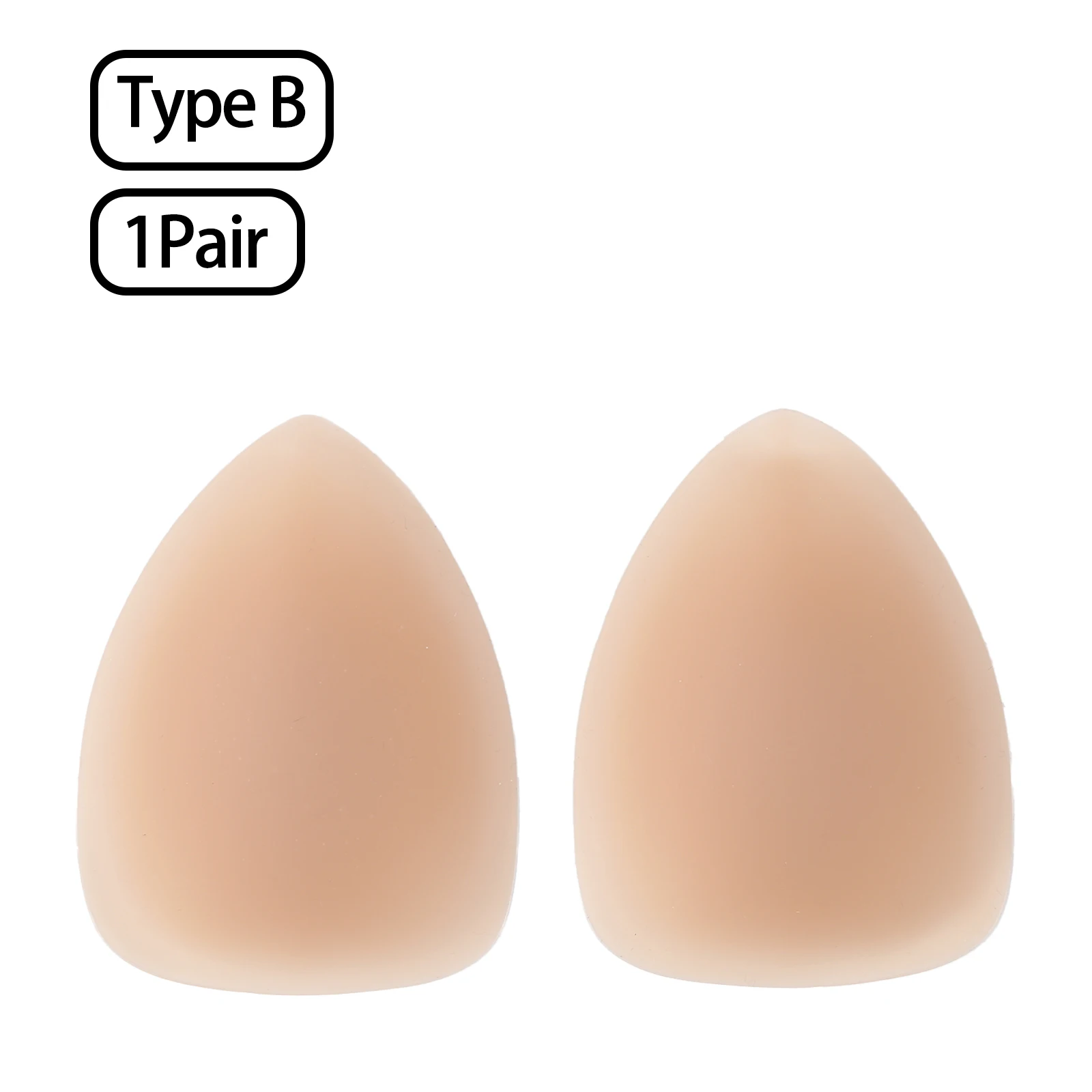 

1 Pair Reusable Breast Nipple Covers Triangular Nipple Patch Invisible Adhesive Strapless Stick on Bra Silicone Breast Patches