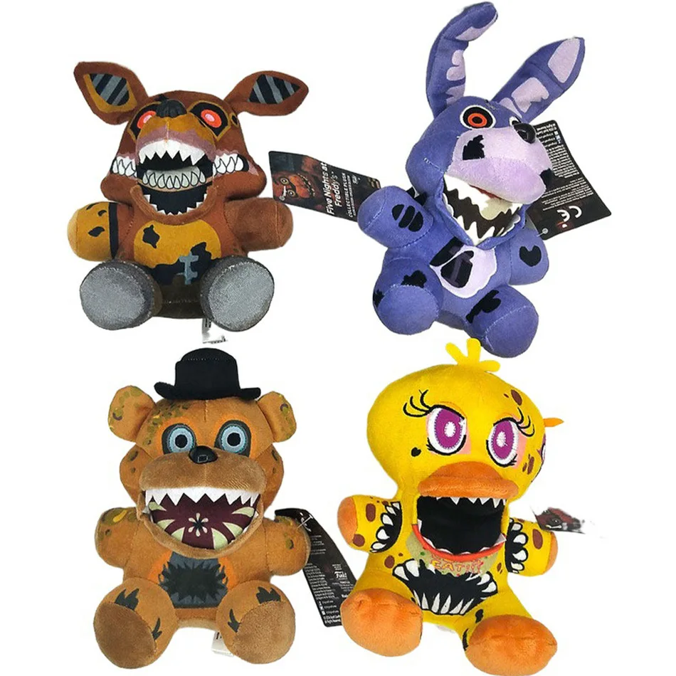 2026 ليلة جديدة لطيف ألعاب من نسيج مخملي لعبة دمية بوني الدب ماكر الكرتون محشوة الدمى فريدي لعبة للأطفال هدايا عيد الميلاد