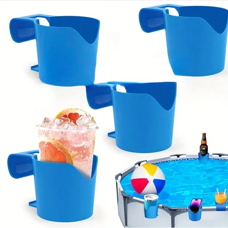 Estante multiusos para accesorios de piscina, soporte para bebidas y desinfectante de manos, ideal para la piscina, 1 Juego