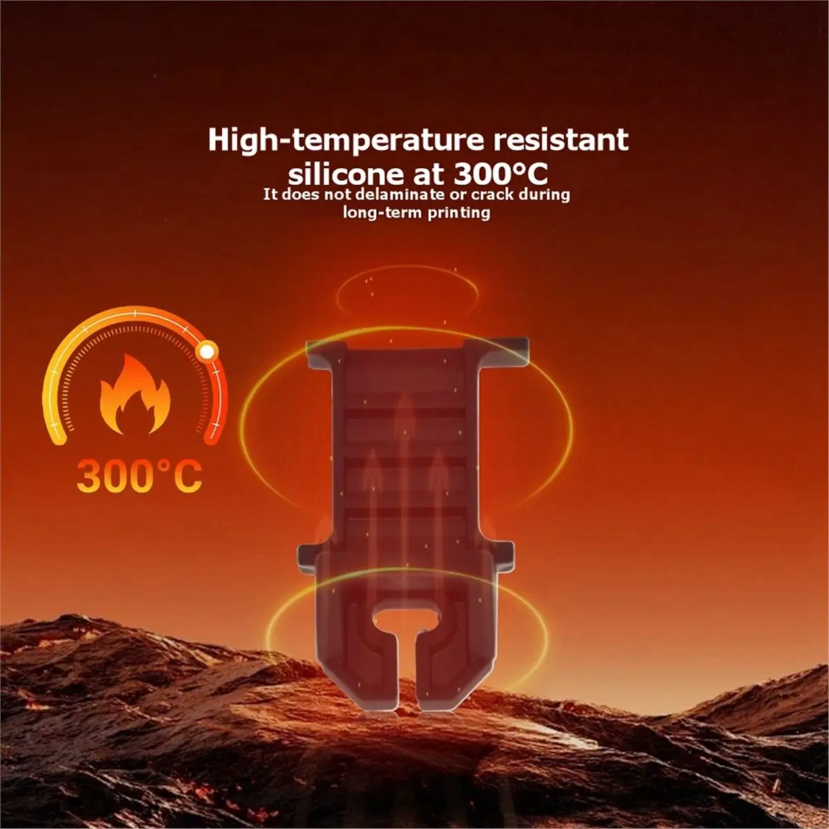 A85P 5pcs 3D Printer Hotend Heat Insulation Pad for Bambu Lab A1 A1mini P2S H2D Hotend Fixing Clip Silicone Pad