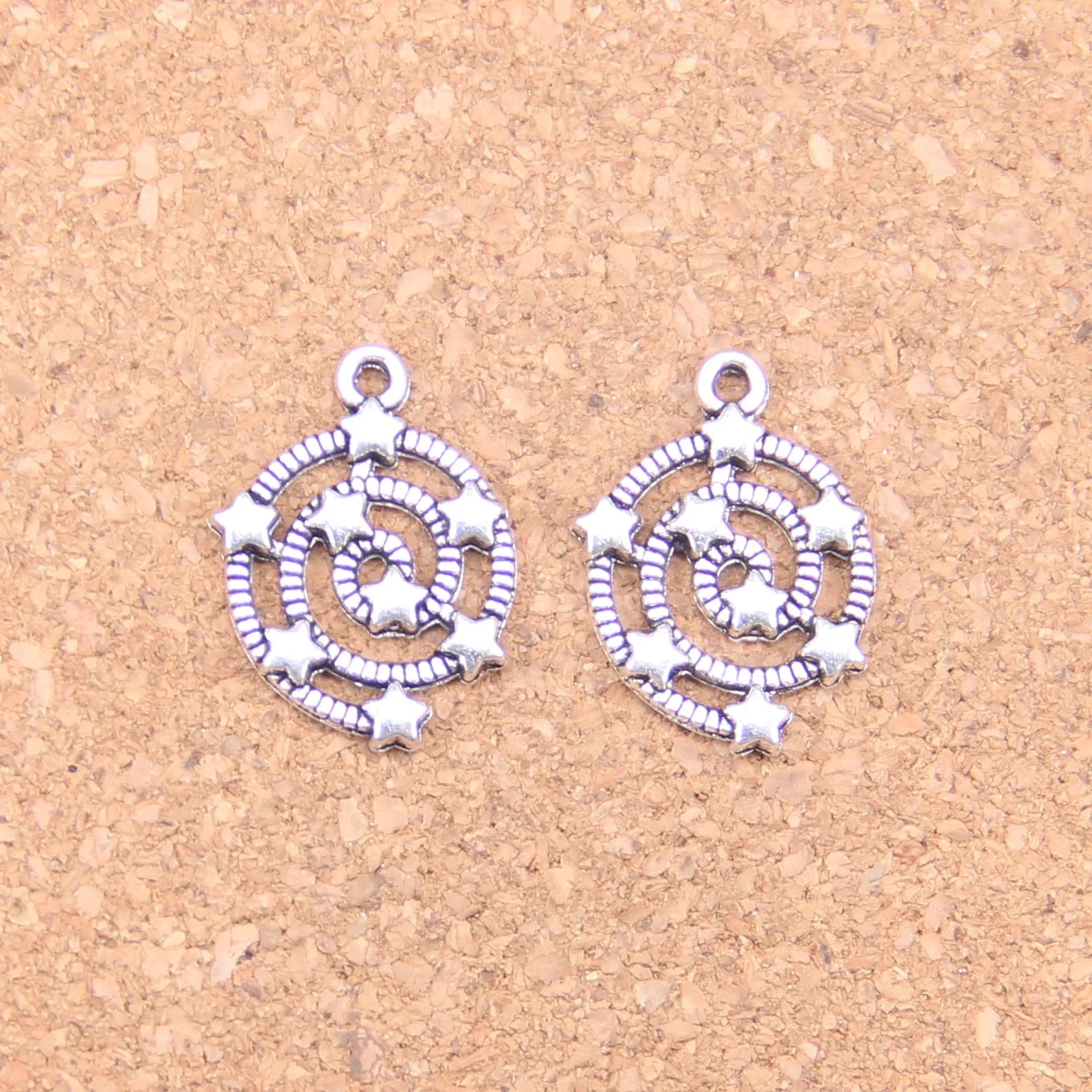 162pcs Charms Shooting Stars Galaxy 21x15mm Antique Pendants,Vintage Tibetan Silver Jewelry,DIY For Bracelet Necklace