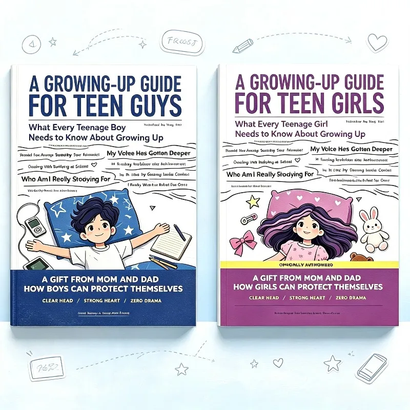 Growing Up Guide Book for Teens Boys Girls Puberty Mental Health & Emotional Development Bedside Reading