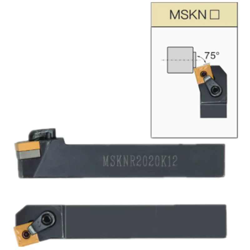 MSKNL/MSKNR2020K12 MSKNR2020K12 MSKNR2525M12 portaherramientas de torneado externo insertos de carburo SNMG MSKNR/L juego de herramientas de corte de torno