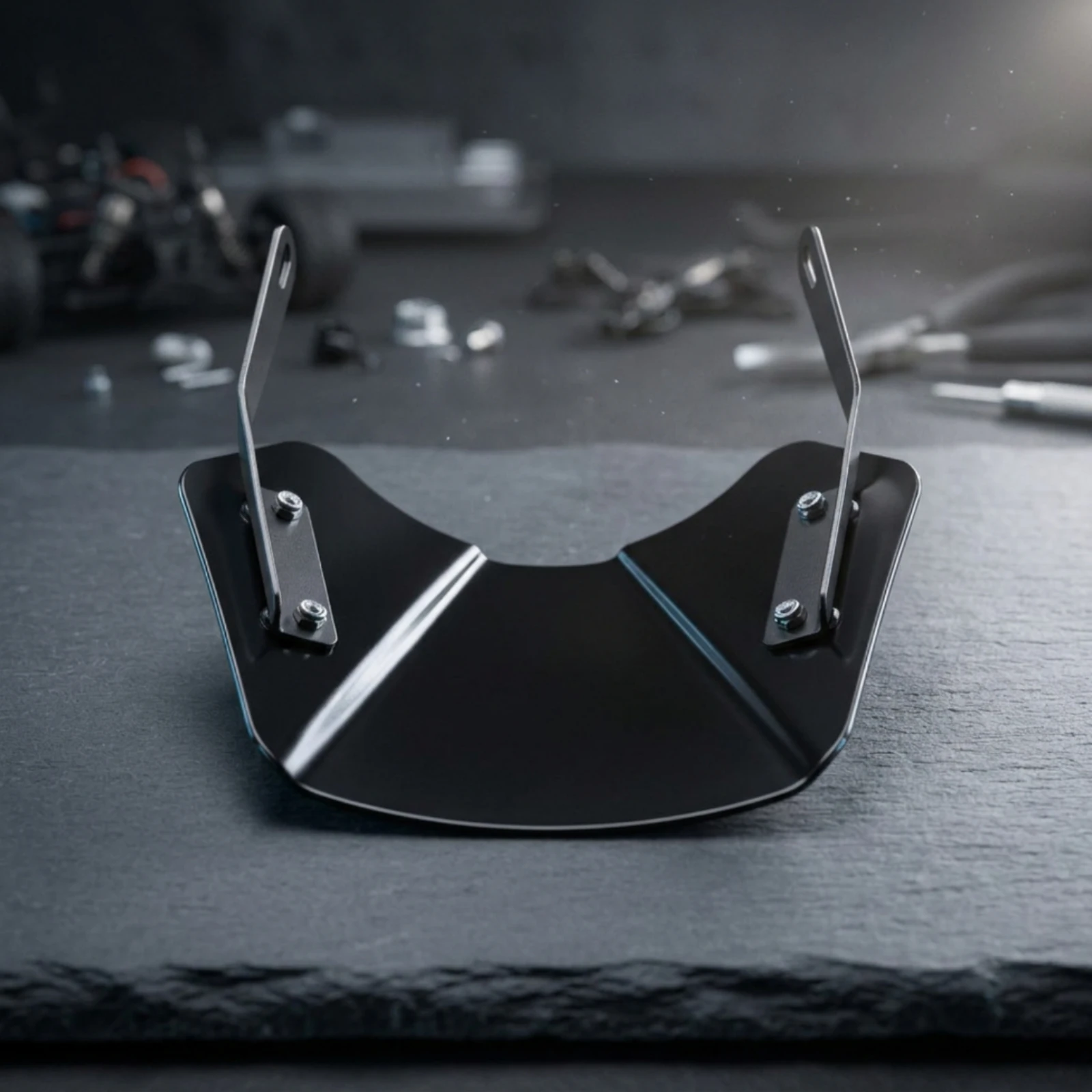Motorcycle Windshield Tinted Windshield with Mounting Brackets Visor with Bracket Curved Screen Weather Protection