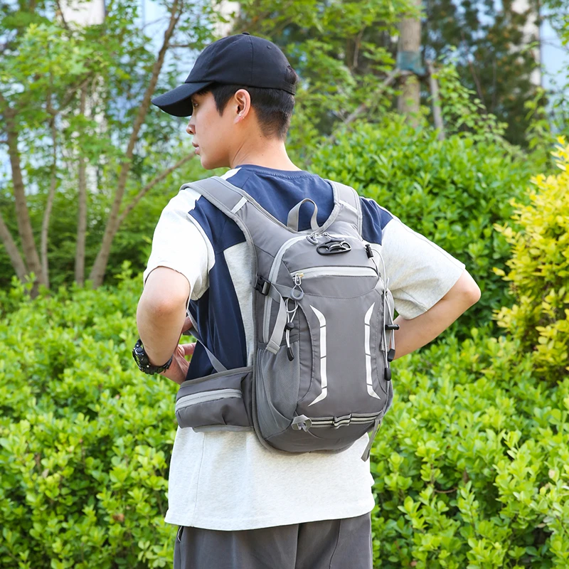 حقيبة ظهر ذات سعة كبيرة للجنسين خفيفة الوزن للمشي لمسافات طويلة في الهواء الطلق، حقيبة ظهر متينة للجنسين لركوب الدراجات، حقيبة ظهر رياضية كاجوال للجري