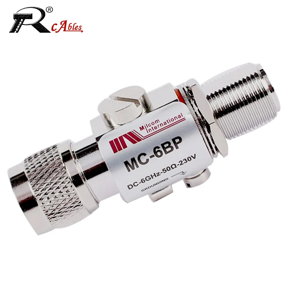 

1PC MC-6BP Arrester N Male Plug to N Female Jack Feed Protector Communication RF Arrester Lightning Protector N Surge