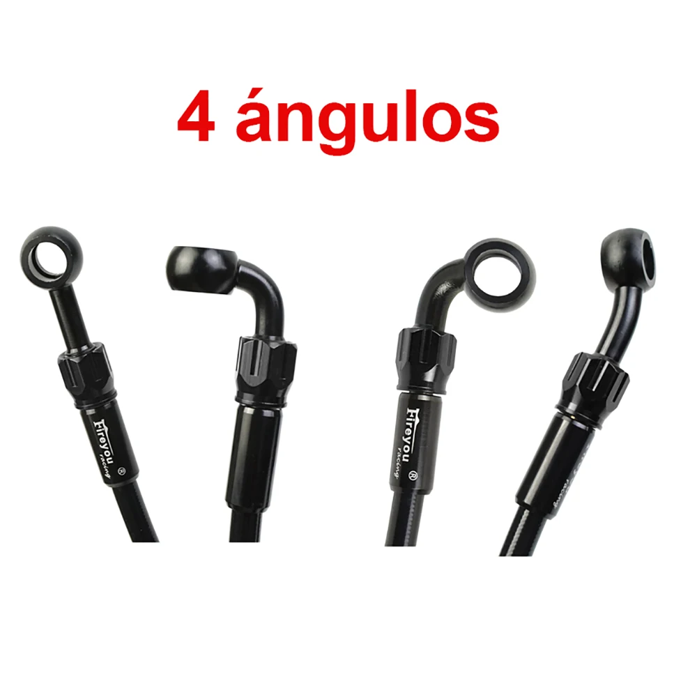 M10 Geflochtener Bremsschlauch Motorrad Hydraulische Kupplungsleitung Bremszylinderleitungen für Motorräder Kawasaki Yamaha BWS Honda Dio – Detail 3