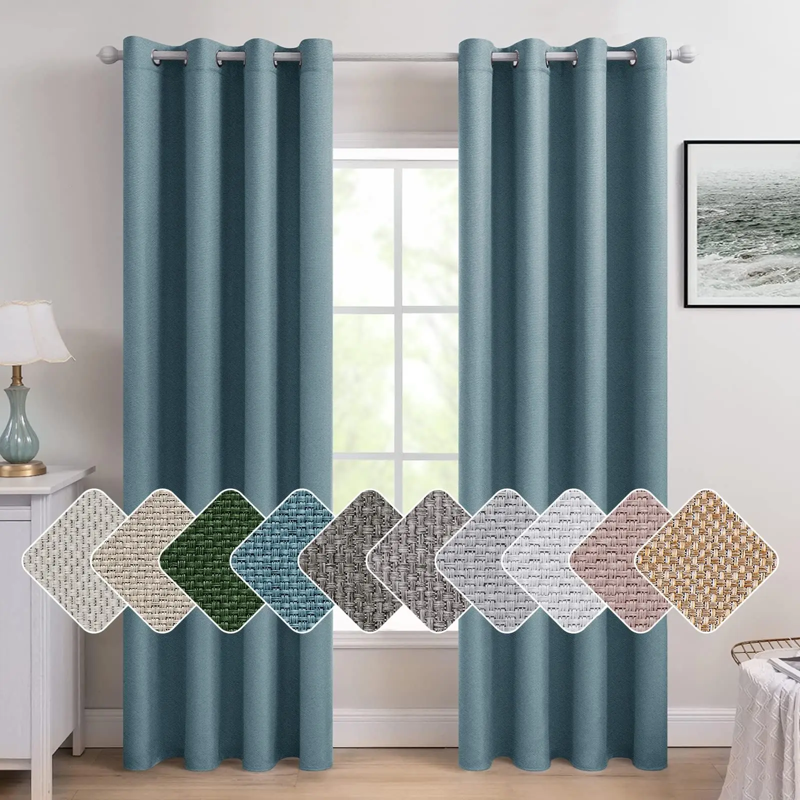 

310cm Height Custom Made Solid Color Curtains 75% Blackout Bedroom Living Room Thick Shading Extra Long Curtains