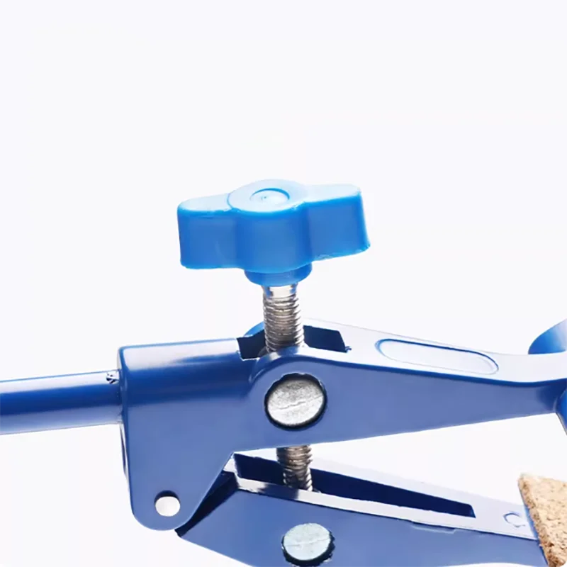 British-style universal four-claw beaker clamp double-adjustable lengthened glass pipe clamp with top wire