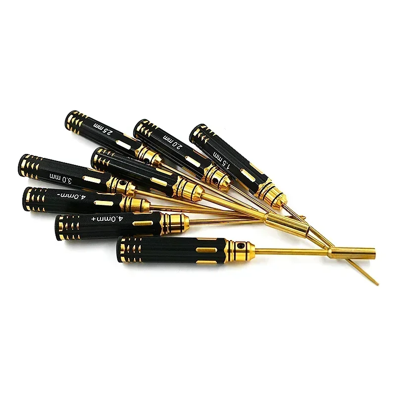 

RC Hex Driver Set 8pcs 1.5 2.0 2.5 3mm Hex Allen Screwdriver RC Repair Tools Kit Nut Phillips Wrench for RC Helicopter Car